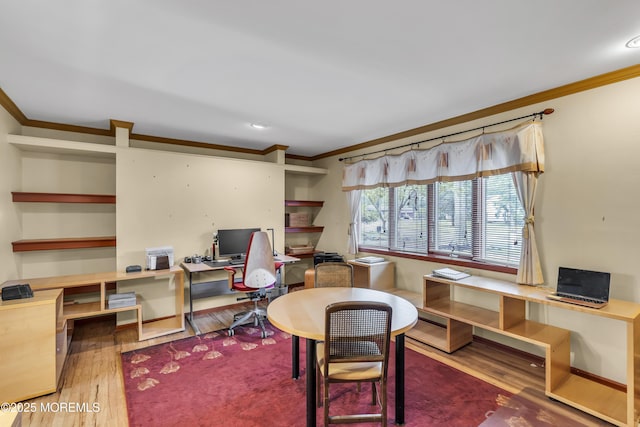 14 Copperfield Ct, Eatontown, NJ 07724 - office space with ornamental molding and wood finished floors