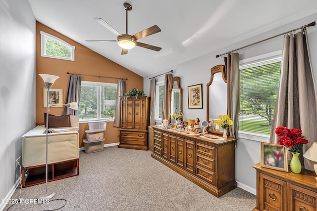 14 Copperfield Ct, Eatontown, NJ 07724 - bedroom featuring vaulted ceiling and light colored carpet