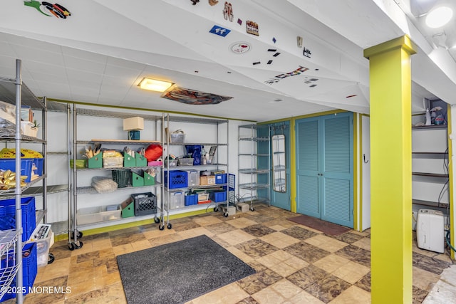 14 Copperfield Ct, Eatontown, NJ 07724 - below grade area with tile patterned floors