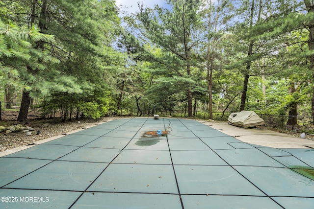 14 Copperfield Ct, Eatontown, NJ 07724 - view of pool with a covered pool
