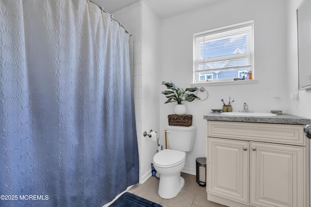 13 Locust St, Highlands, NJ 07732 - full bathroom featuring tile patterned flooring, vanity, and curtained shower
