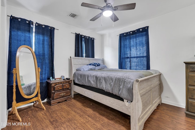13 Locust St, Highlands, NJ 07732 - bedroom with wood finished floors and a ceiling fan