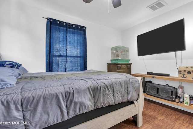 13 Locust St, Highlands, NJ 07732 - bedroom with wood finished floors and ceiling fan