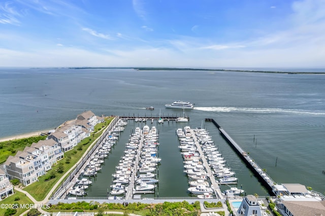 13 Locust St, Highlands, NJ 07732 - drone / aerial view of a nearby body of water and a marina