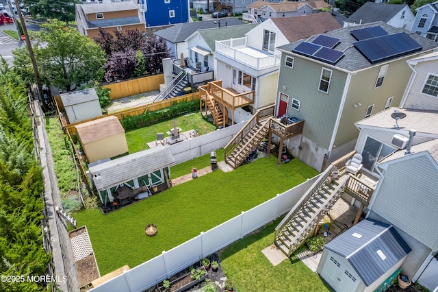 13 Locust St, Highlands, NJ 07732 - aerial perspective of suburban area
