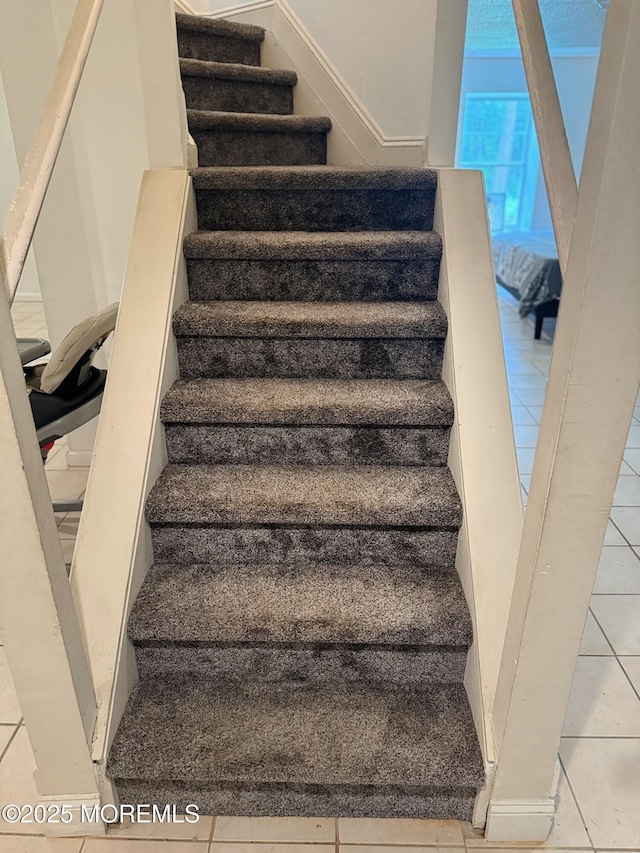 67 Erin Dr, Jackson, NJ 08527 - stairway featuring tile patterned flooring