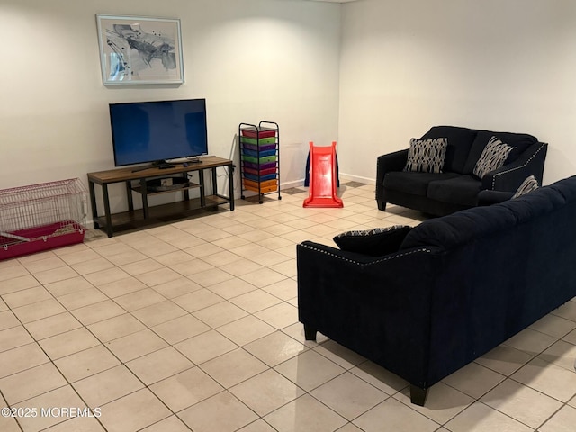 67 Erin Dr, Jackson, NJ 08527 - living area with light tile patterned flooring and baseboards