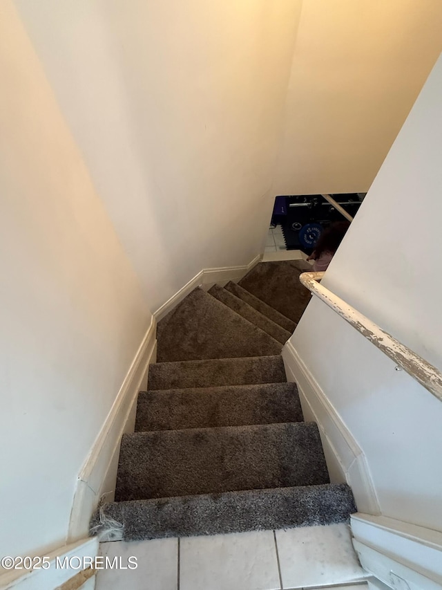67 Erin Dr, Jackson, NJ 08527 - stairs featuring baseboards