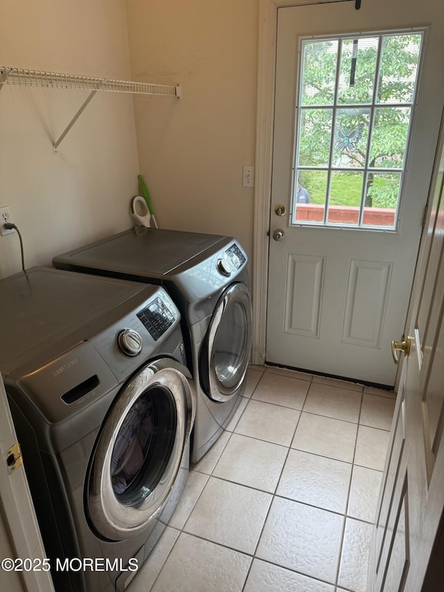 67 Erin Dr, Jackson, NJ 08527 - washroom with washer and dryer and light tile patterned floors