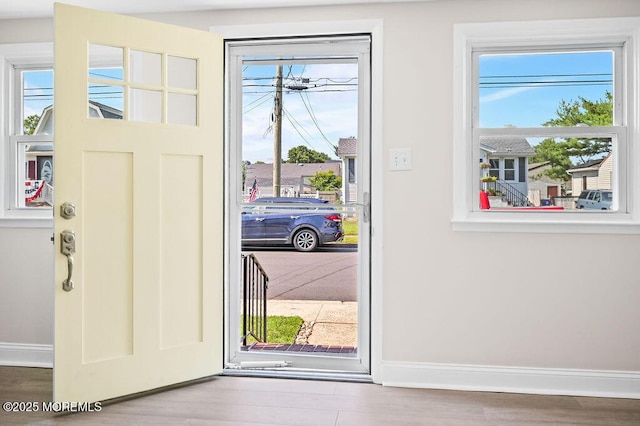 139 Seabreeze Ave, North Middletown, NJ 07748 - foyer featuring plenty of natural light and wood finished floors