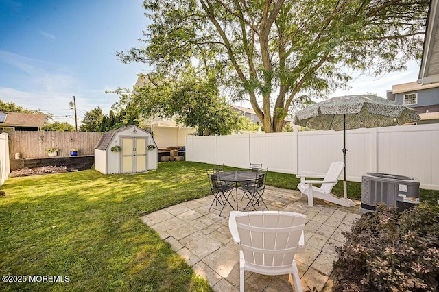 139 Seabreeze Ave, North Middletown, NJ 07748 - fenced backyard featuring a patio area and a shed