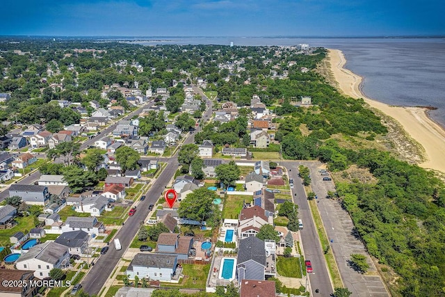 139 Seabreeze Ave, North Middletown, NJ 07748 - aerial view of property and surrounding area with a nearby body of water and nearby suburban area
