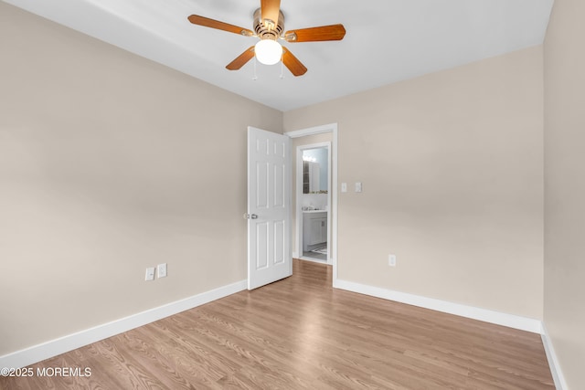 301 6th St, Waretown, NJ 08758 - unfurnished room featuring wood finished floors and ceiling fan