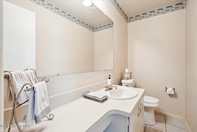 23 Clinton Dr, Manalapan, NJ 07726 - bathroom featuring vanity and tile patterned floors