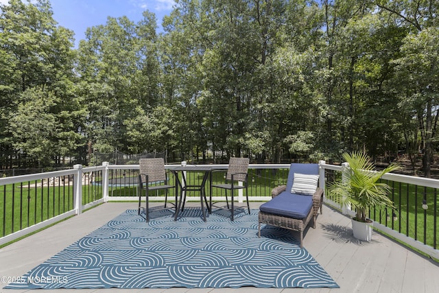 6 Kindling Way, Jackson, NJ 08527 - wooden deck featuring a yard and view of scattered trees