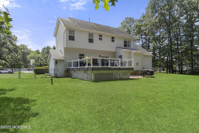6 Kindling Way, Jackson, NJ 08527 - back of property featuring a wooden deck