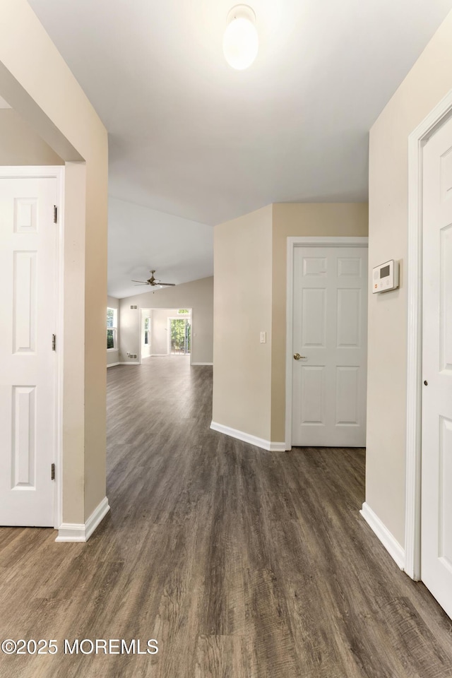 31 Strawberry Ln, Lakewood, NJ 08701 - hall featuring dark wood-style flooring