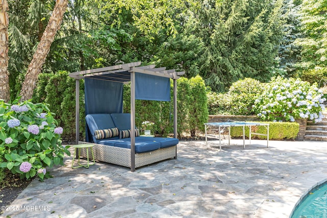 9 Withers Ln, Atlantic Highlands, NJ 07716 - view of patio with a pergola