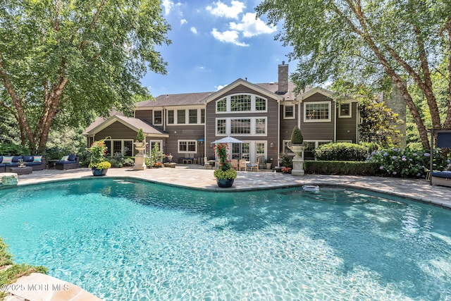 9 Withers Ln, Atlantic Highlands, NJ 07716 - outdoor pool featuring an outdoor hangout area and a patio area