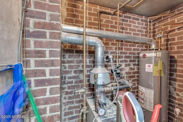 99 Roosevelt Cir E, Red Bank, NJ 07701 - detailed view of water heater and brick wall