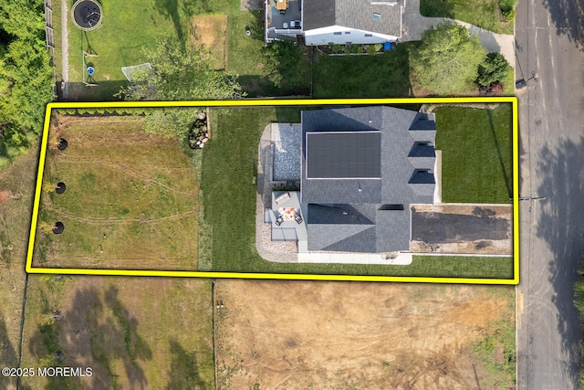 515 Atlantic Ave, Middletown, NJ 07748 - aerial view of property and surrounding area with property parcel outlined