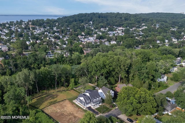515 Atlantic Ave, Middletown, NJ 07748 - aerial overview of property's location featuring a heavily wooded area and a large body of water
