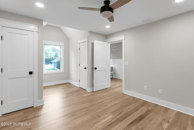 515 Atlantic Ave, Middletown, NJ 07748 - unfurnished bedroom featuring light wood-style floors, recessed lighting, and a ceiling fan