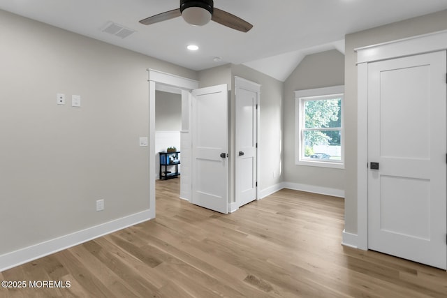 515 Atlantic Ave, Middletown, NJ 07748 - unfurnished bedroom with light wood-type flooring, recessed lighting, and ceiling fan
