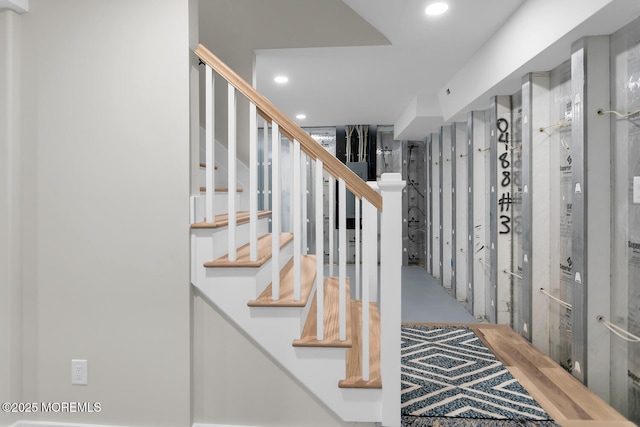 515 Atlantic Ave, Middletown, NJ 07748 - stairs featuring recessed lighting and finished concrete floors