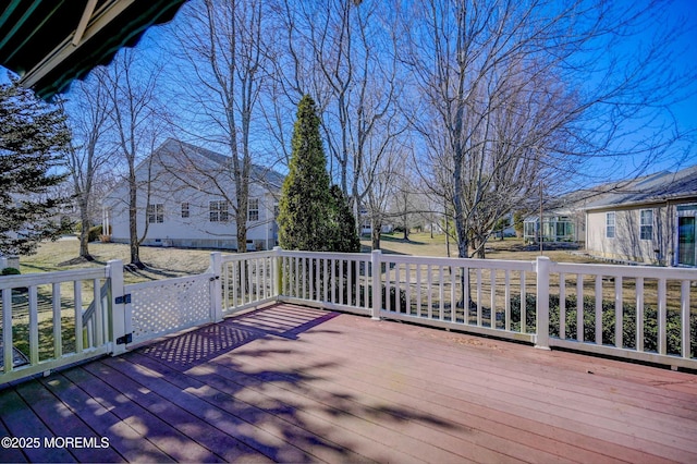 4 Nautic Way, Little Egg Harbor, NJ 08087 - wooden terrace with a residential view