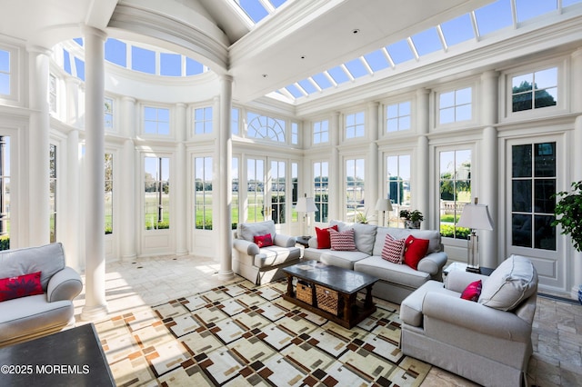 318 Rte 537, Colts Neck, NJ 07722 - sunroom with healthy amount of natural light and french doors