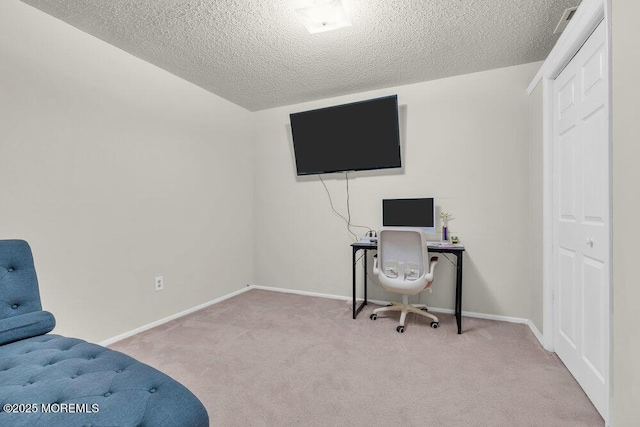 4511 Birchwood Ct, North Brunswick, NJ 08902 - carpeted office space with a textured ceiling and baseboards