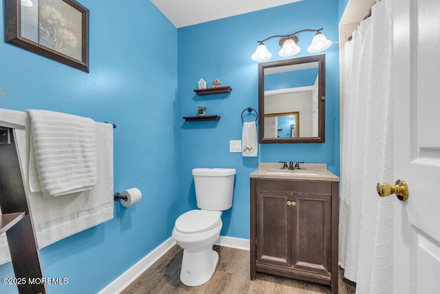 4511 Birchwood Ct, North Brunswick, NJ 08902 - full bath with wood finished floors and vanity