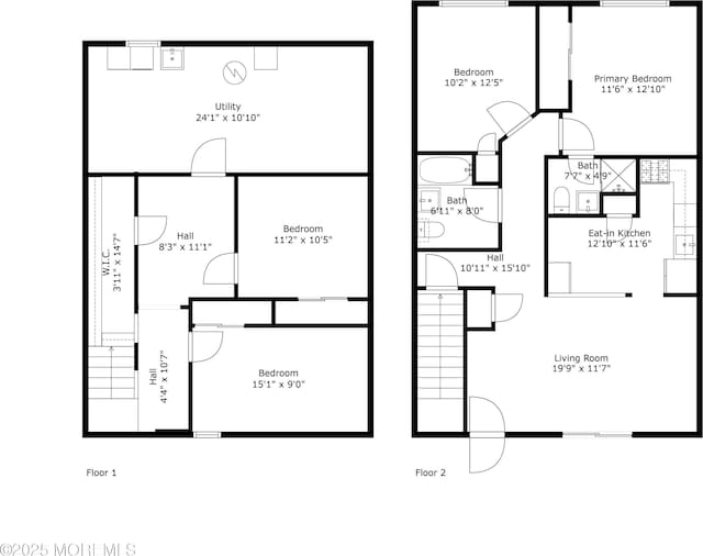 4511 Birchwood Ct, North Brunswick, NJ 08902 - view of property floor plan