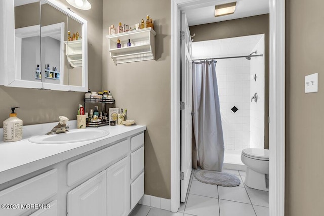 156 Magnolia Ln, Middletown, NJ 07748 - full bath with vanity, a shower stall, and tile patterned flooring
