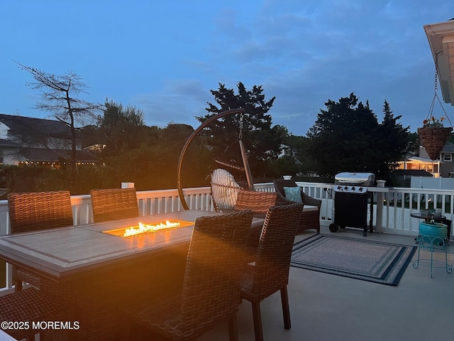 36 Cori St, Parlin, NJ 08859 - wooden deck featuring an outdoor fire pit and a grill