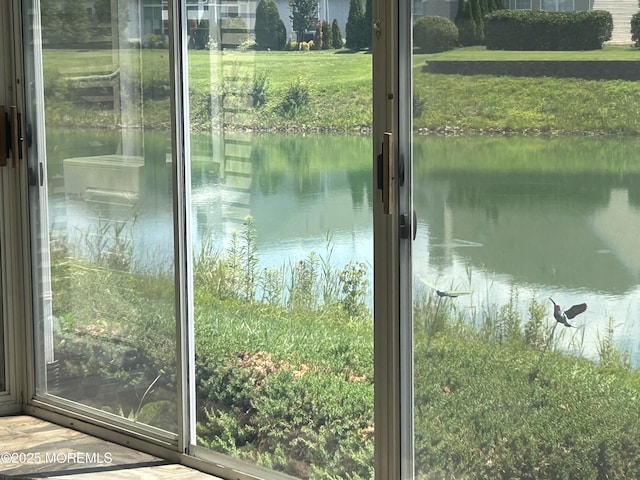 7 Fontaine Ct, Manchester, NJ 08759 - doorway to outside with a water view