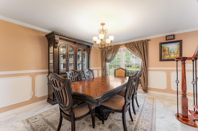 26 N Boston Rd, Jackson, NJ 08527 - dining space with a chandelier and ornamental molding
