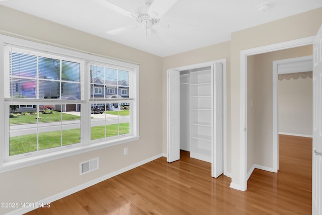 305 11th Ave, Spring Lake Heights, NJ 07762 - unfurnished bedroom with light wood-style floors, a closet, and ceiling fan