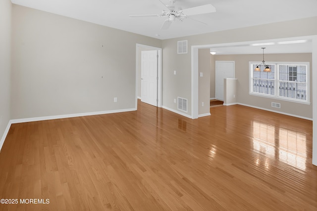 305 11th Ave, Spring Lake Heights, NJ 07762 - spare room with light wood finished floors and ceiling fan