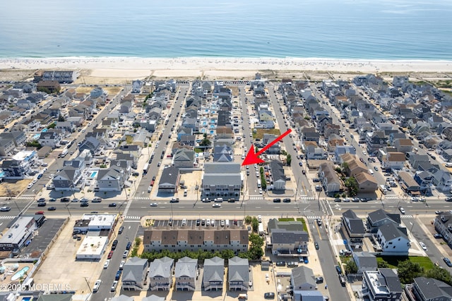 26 9th Ave Unit 105, Ortley Beach, NJ 08751 - aerial view of property's location featuring expansive coastline and nearby suburban area