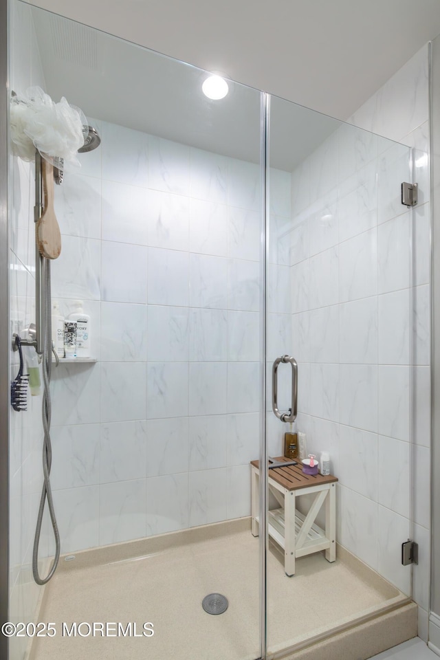 26 9th Ave Unit 105, Ortley Beach, NJ 08751 - full bathroom featuring a shower stall and recessed lighting