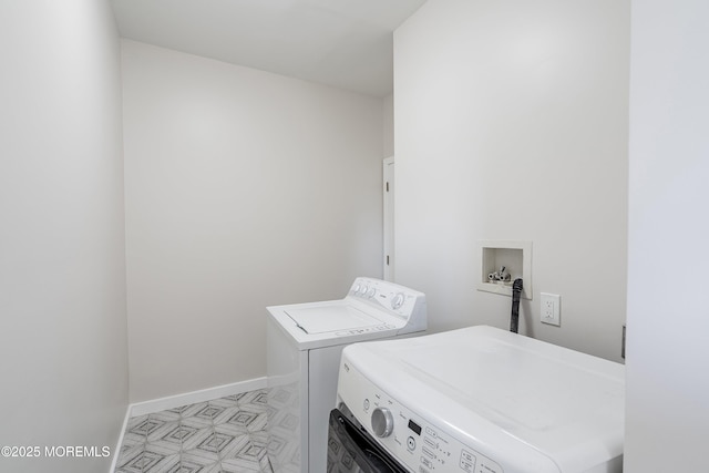 2 Muirwood Ct, Jackson, NJ 08527 - laundry room with washing machine and clothes dryer and baseboards