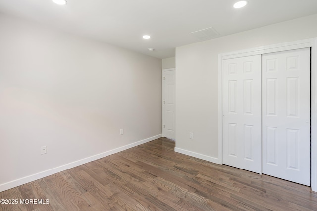 2 Muirwood Ct, Jackson, NJ 08527 - unfurnished bedroom featuring recessed lighting, wood finished floors, and a closet