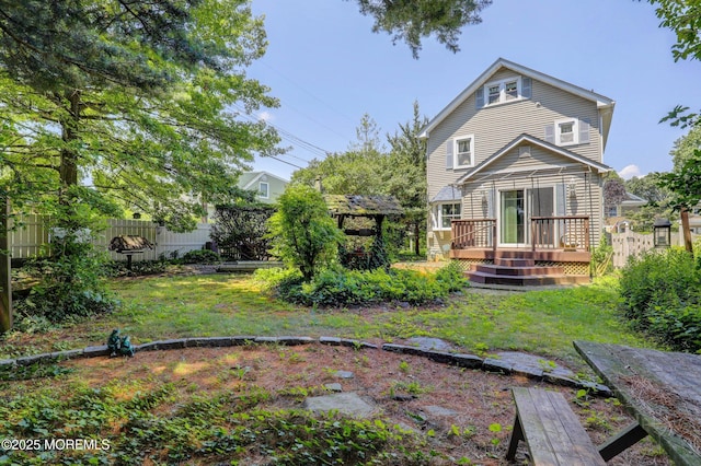 18 Holly St, Rumson, NJ 07760 - back of house featuring a deck