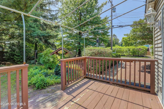 18 Holly St, Rumson, NJ 07760 - deck featuring view of wooded area