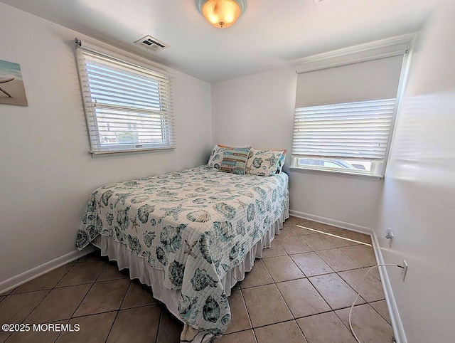 215 Harbor Dr, Lavallette, NJ 08735 - bedroom with multiple windows and light tile patterned flooring