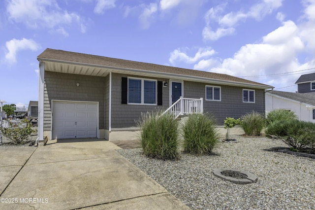 813 Tiller Dr, Forked River, NJ 08731 - single story home featuring driveway, a shingled roof, and an attached garage