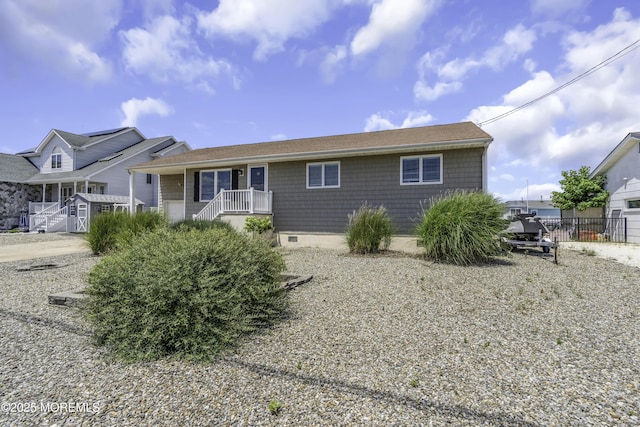813 Tiller Dr, Forked River, NJ 08731 - view of front facade with crawl space