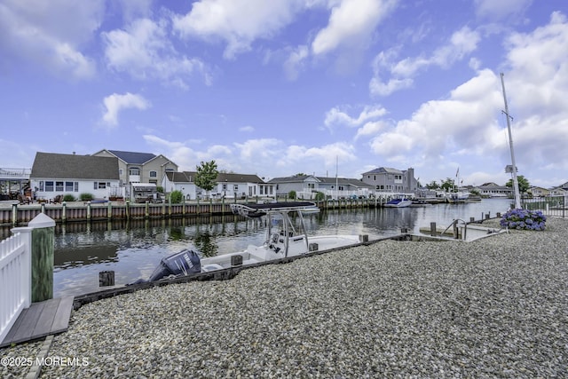 813 Tiller Dr, Forked River, NJ 08731 - dock area with a residential view and a water view